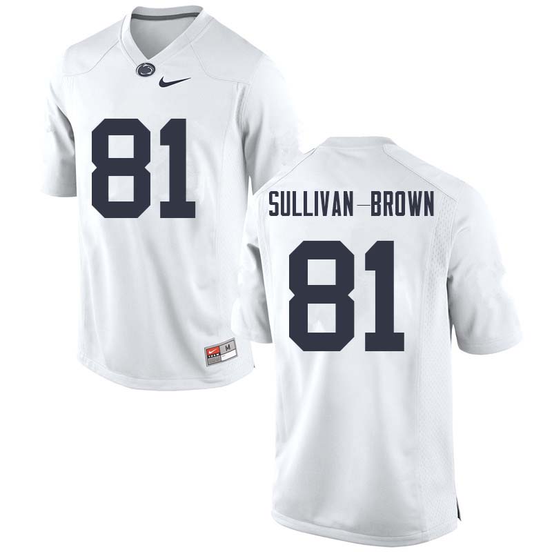 Men #81 Cameron Sullivan-Brown Penn State Nittany Lions College Football Jerseys Sale-White